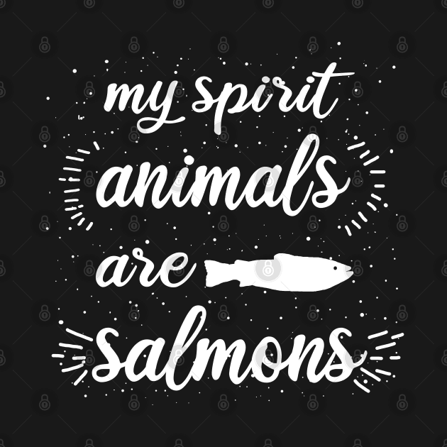 My spirit animal salmon Norway fishing love by FindYourFavouriteDesign