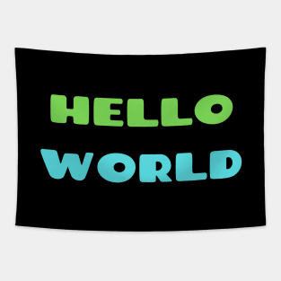 Hello World Baby Shower Gift Tapestry