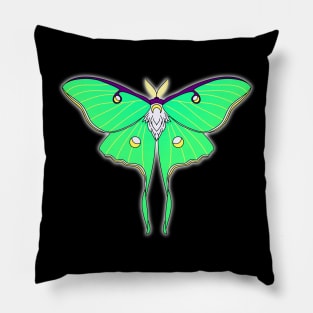 Luna Moth in color Pillow