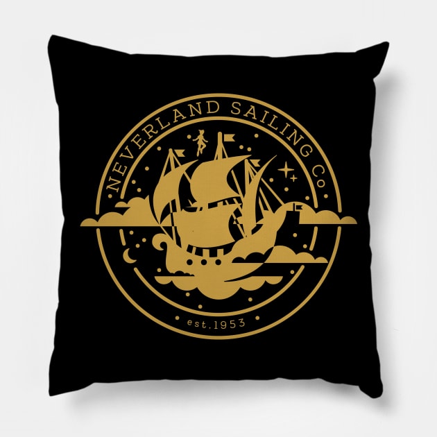 Neverland Sailing Co. Pillow by StarsandSpires