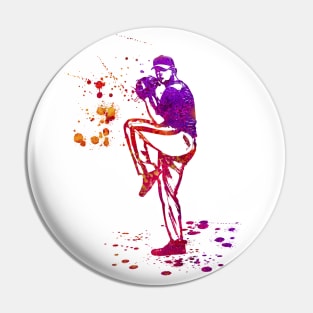 Baseball Pitcher in Windup position - a02 Pin