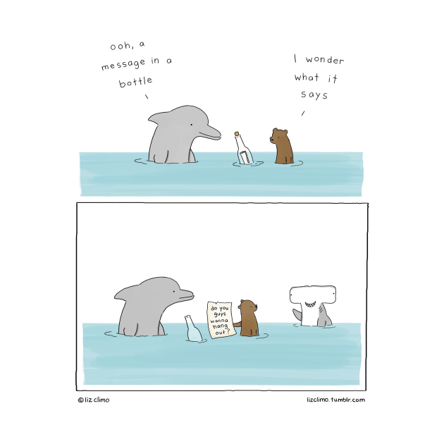 Message In A Bottle by Liz Climo