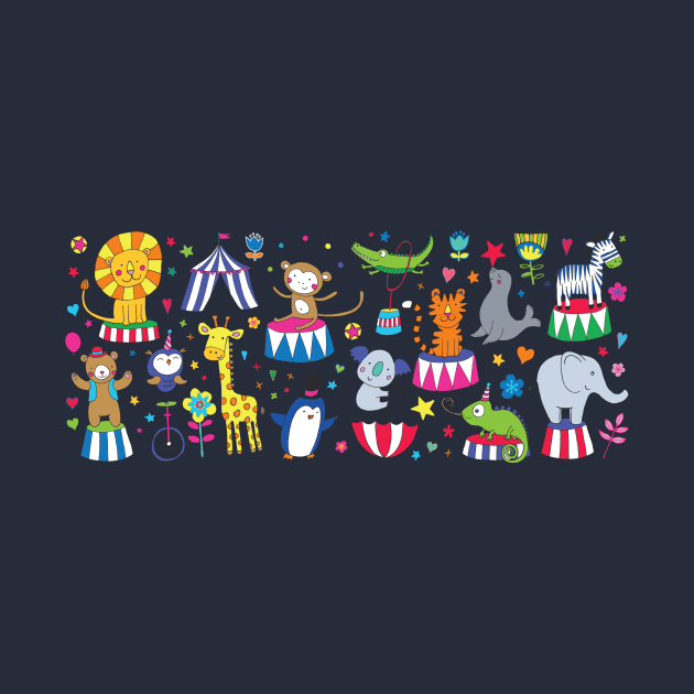 Circus Animals - Cute design by Cecca Designs by Cecca