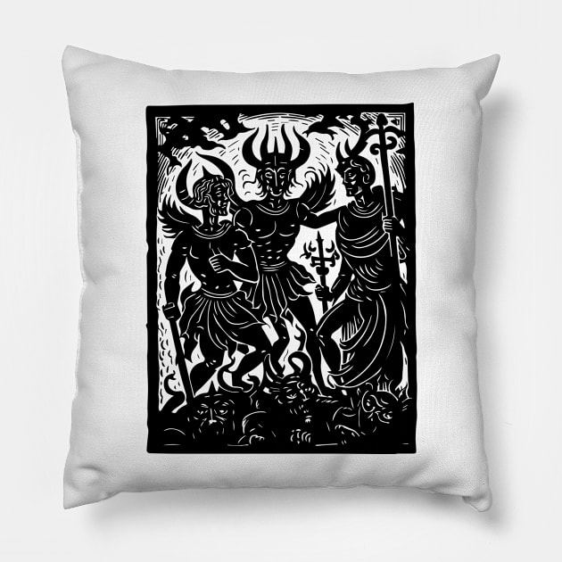 Medieval Daemon #18 Pillow by n23tees