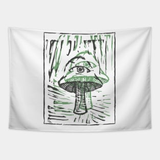 3rd Eye Mushroom Tapestry