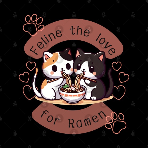 Feline the love for Ramen by Art from the Machine