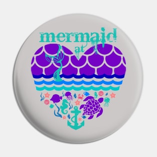 Mermaid at Heart Pin