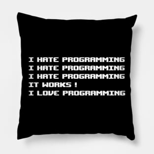 I Hate Programming Pillow