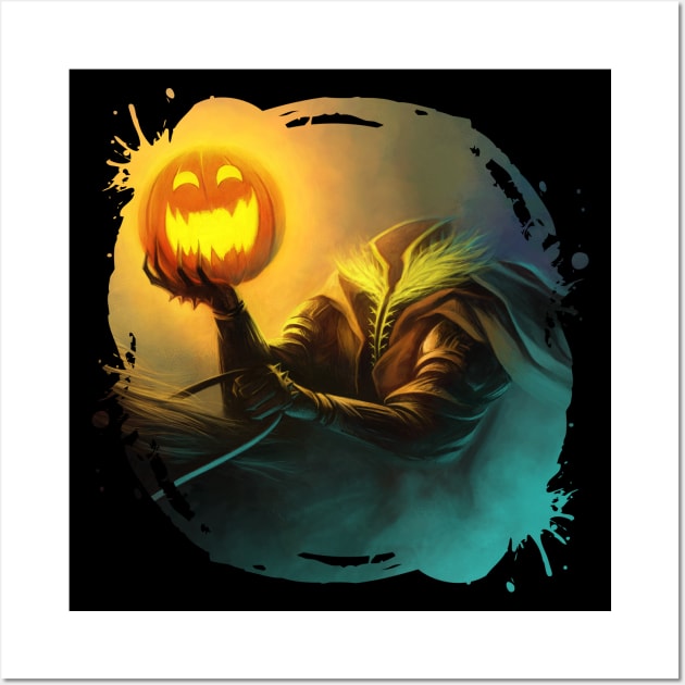 Halloween Pumpkin Fire Headless Horseman