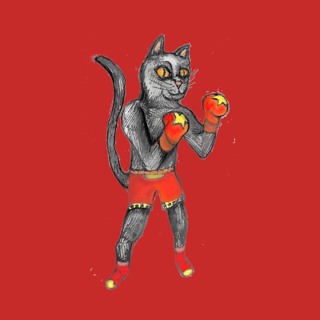 Boxing Cat by Aux_Design