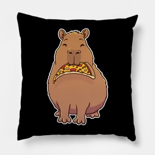 Capybara Supreme Pizza Pillow