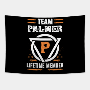 Team Palmer Lifetime Member Gift T-shirt Surname Last Name Tapestry