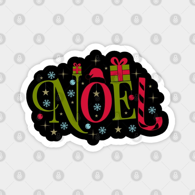 Merry Christmas Noel Magnet by holidaystore