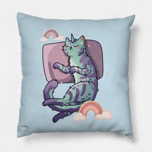 Sleeping Unikitty - Kawaii Cat Design Pillow