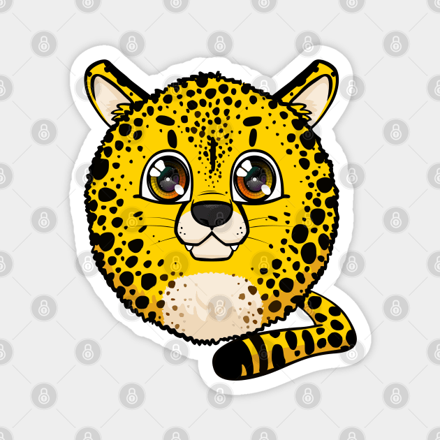 Cheeta Fluffball Magnet by Chimera Cub Club