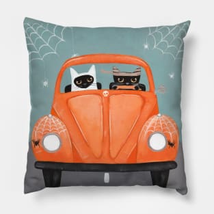 A Spooky Halloween Drive Pillow