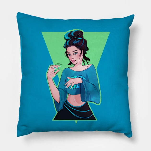 Pisces Pillow by Alicjanai