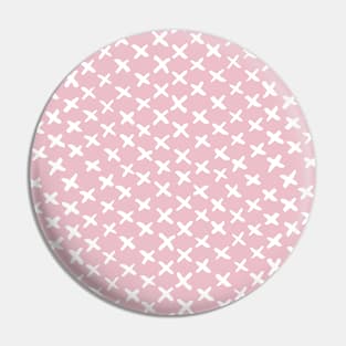 X stitches pattern - pink Pin