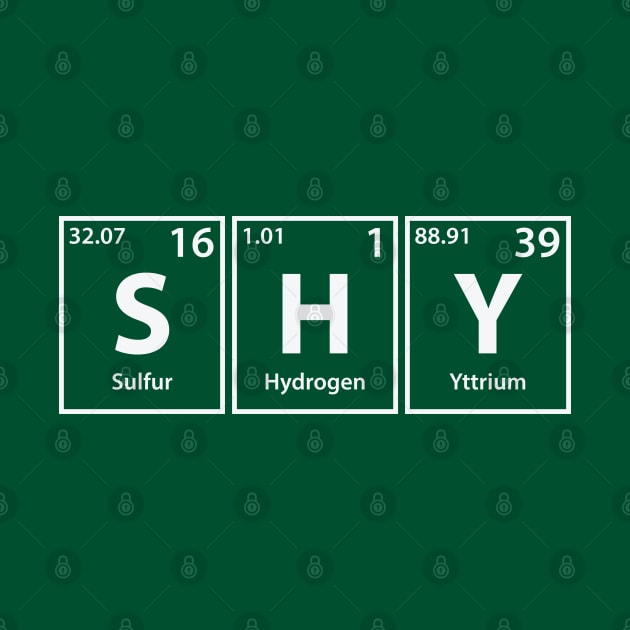 Shy (S-H-Y) Periodic Elements Spelling by cerebrands