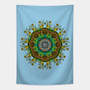 Snapping Turtle Kaleidoscope Tapestry