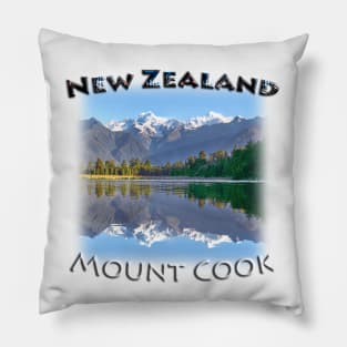 New Zealand - Mount Cook Reflections Pillow