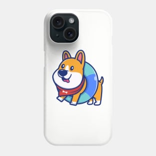 Cute Corgi With Swim Ring Phone Case