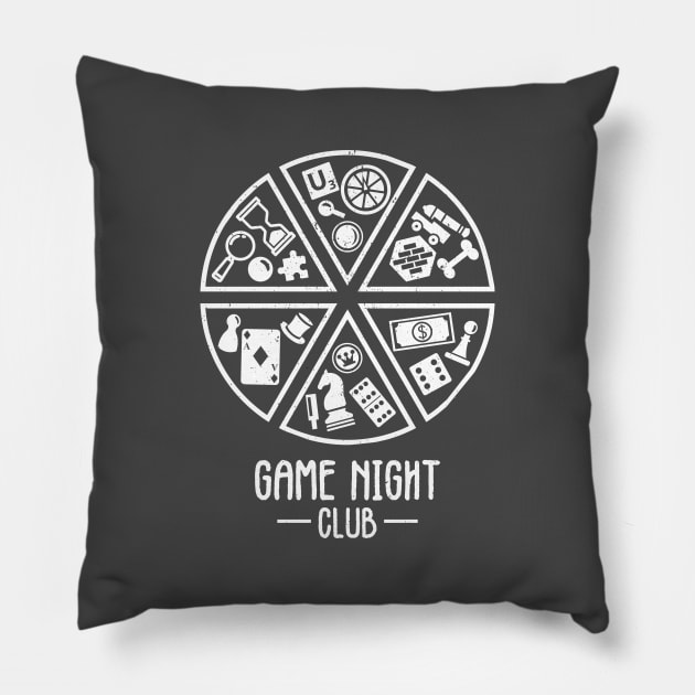 Game Night Club Pillow by jrberger