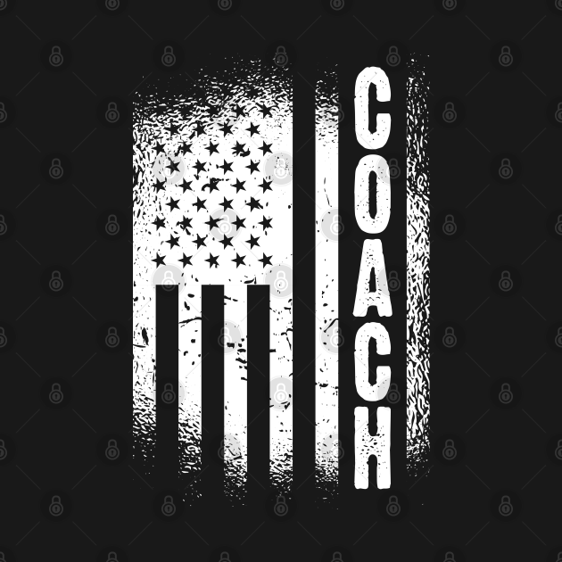 Coach American Flag Vintage Distressed - Coach American Flag - T-Shirt