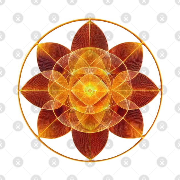 Sacred Geometry Fire Flower by EverythingSings.Art