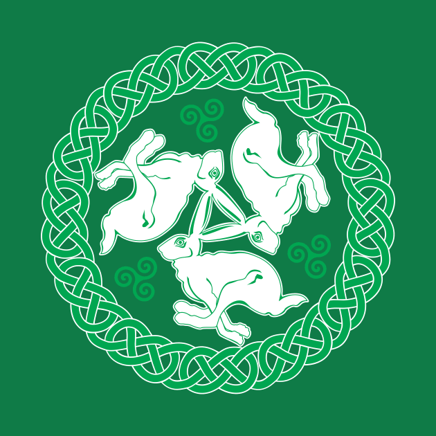 Celtic Triskele Hares by PeregrinusCreative