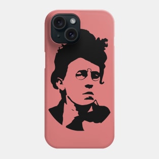 Emma Goldman Silhouette - Anarchist, Feminist, Socialist Phone Case