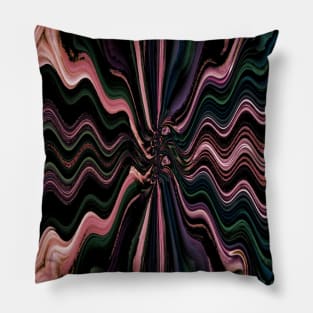 Chevron Wave Hippie Boho Wallpaper Pillow