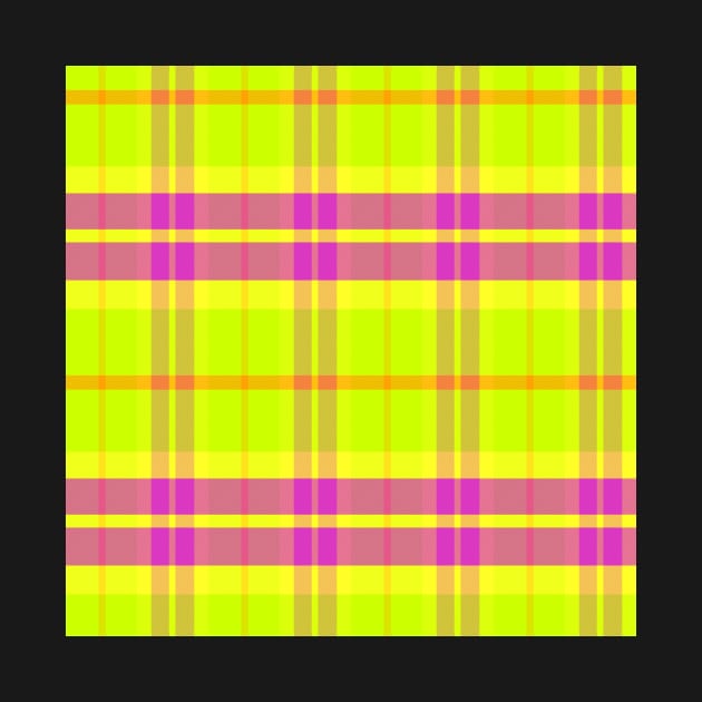 Neon Aesthetic Ossian 1 Hand Drawn Textured Plaid Pattern by GenAumonier