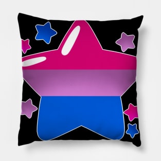 LGBTQ+ Pride Flag Stars - Bisexual Pillow