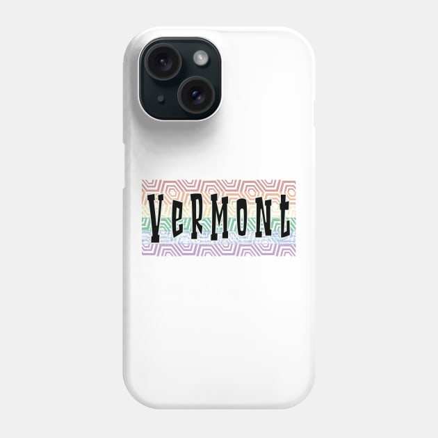 LGBTQ PATTERN AMERICA VERMONT Phone Case by Zodiac BeMac