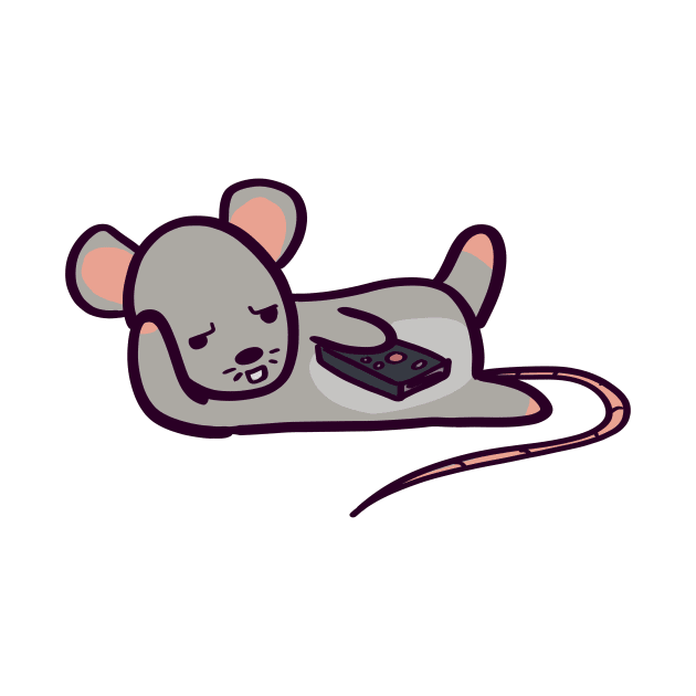 Couch Potato Rat by ThumboArtBumbo