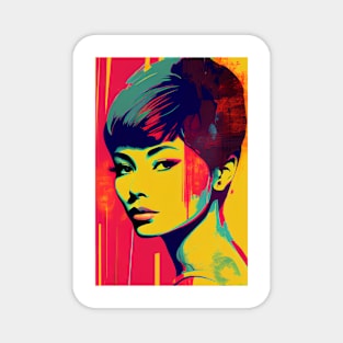 Vintage woman in pop-art style Magnet