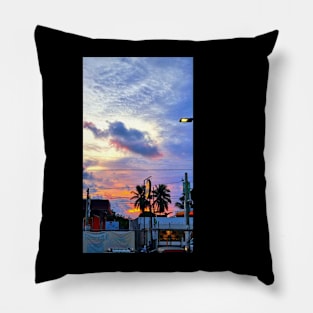 Orange Sunset Pillow