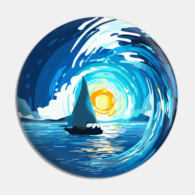 Set Sail Ocean Waves Pin by Glenn Landas Digital Art