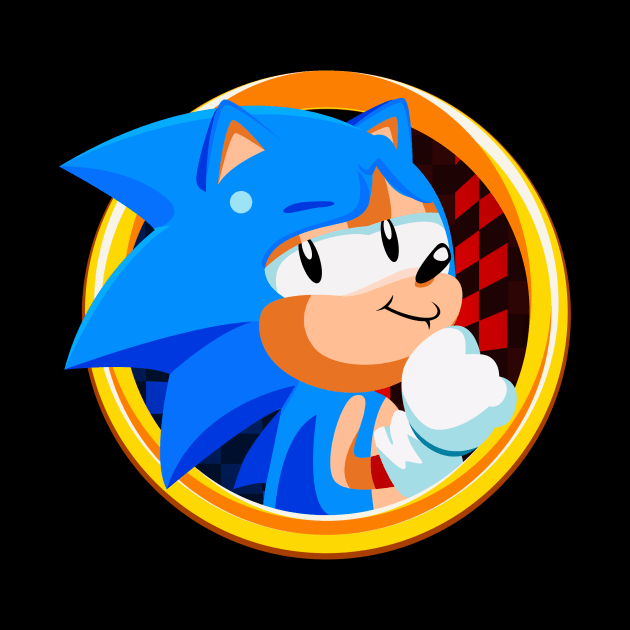 Sonic smug by lolo_aburto