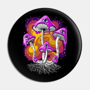 Psychedelic Psilocybin Mushrooms Pin