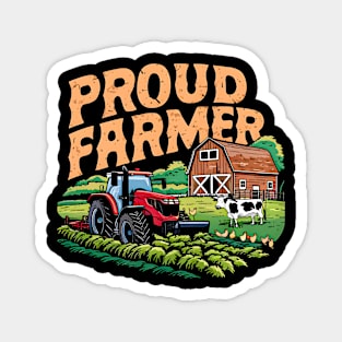 Proud Fermed | Farming love Magnet