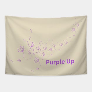 Purple Up Dandelion Tapestry