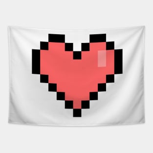 Pixel Heart Tapestry