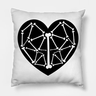 Heart bones Pillow