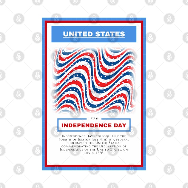 Independence Day - United States - For 4th of july - Print Design Poster - 1706209 by Semenov