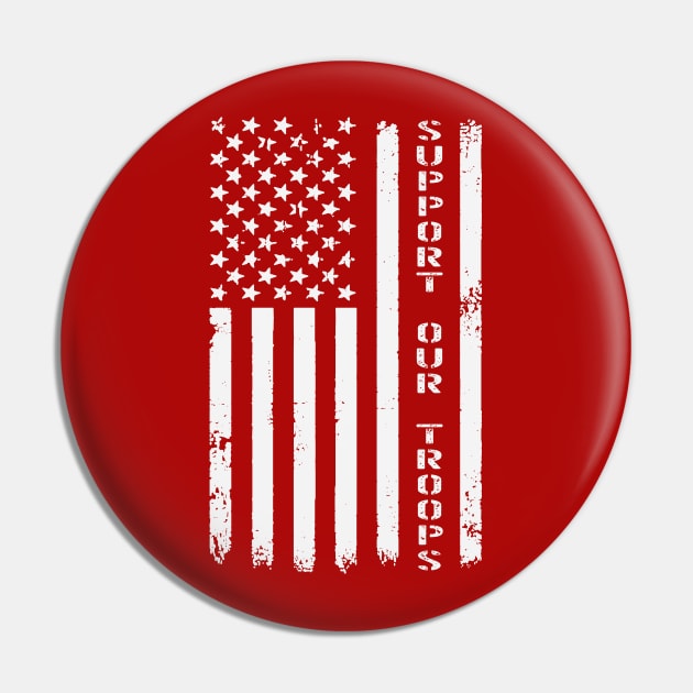 Support Our Troops Pin by Etopix