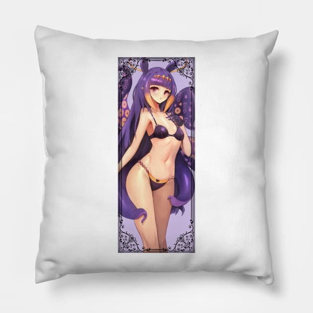 Ninomae Ina'nis In UnderWear, Hololive Potrait Pillow by SaucyBandit