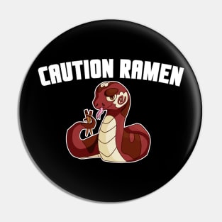 Caution Ramen Pin