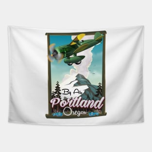 Portland Oregon Travel poster Tapestry